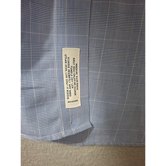 Brooks Brothers Regent Dress Shirt Mens 16 33 Blue Button Up Business Preppy - Picture 4 of 6